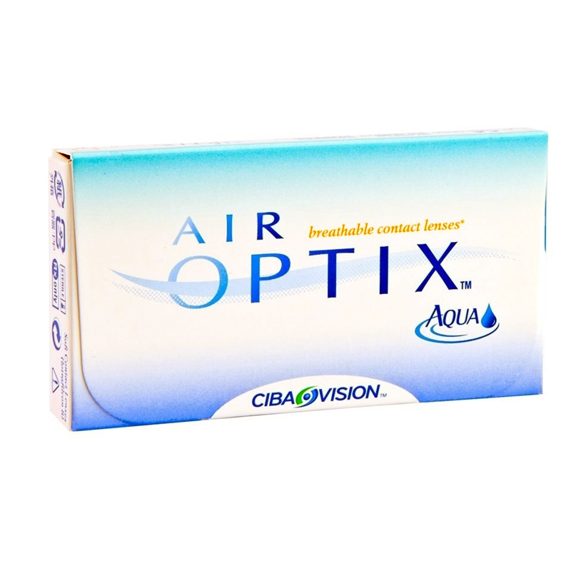Air Optix Aqua monthly reusable contact lenses (3 months supply