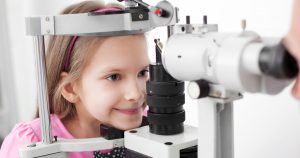 Children eye examination