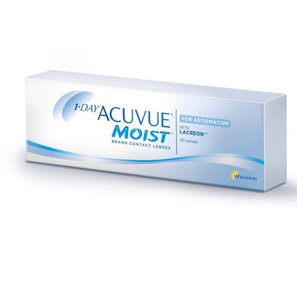 Contact lenses Acuvue moist for astigmatism