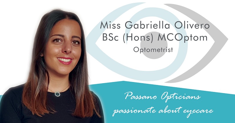 Passano Opticians New Optometrist Gabriella Olivero